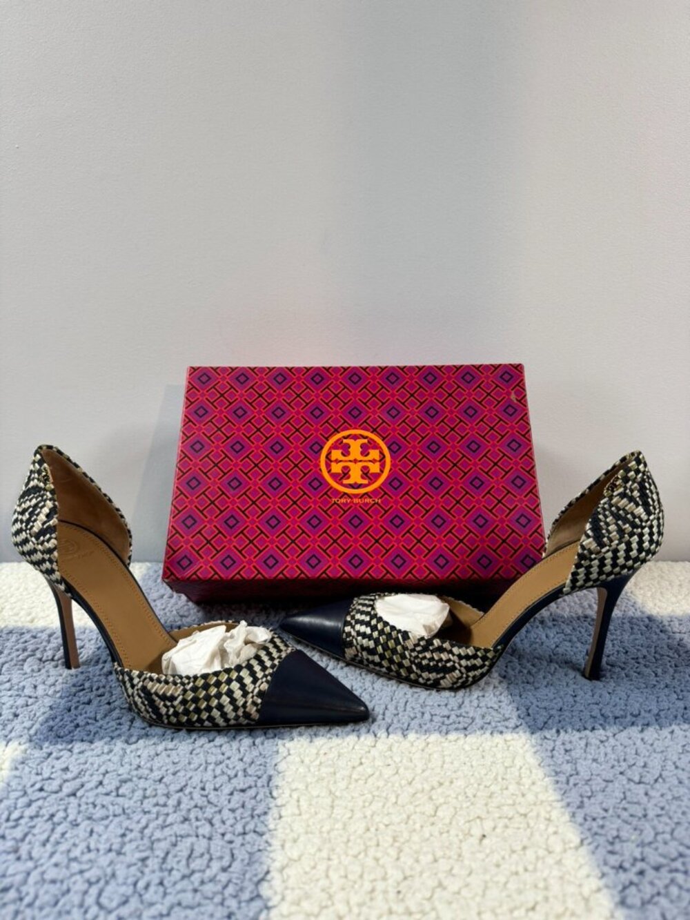 TORY BURCH Penelope 100mm Heel CAP-TOE D'ORSAY Pump - Picture 2 of 8